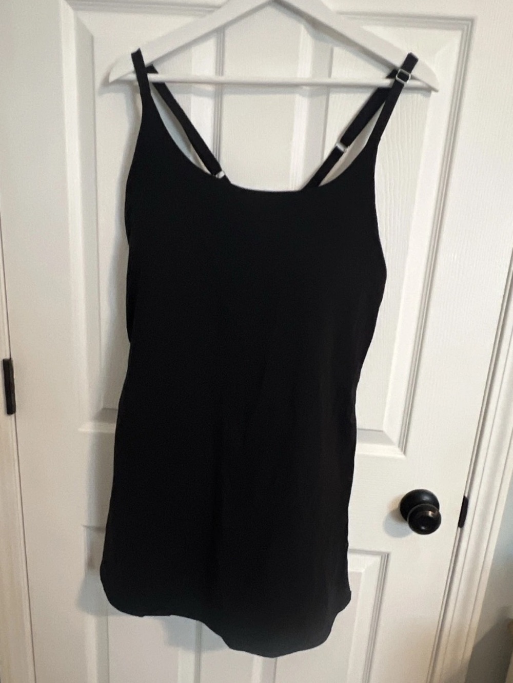 Halara SoftlyZero Plush Push Up Adjustable Strap Active Dress, Black, 1X, NWT